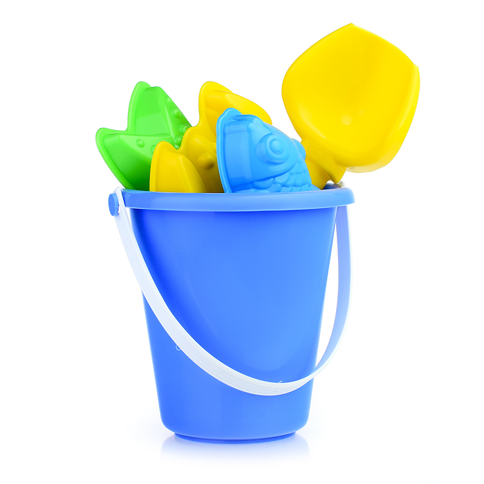 Фото к товару Песочный набор 5пр.(ведро детское мини, совок, 3 формы д/песка) Песочный набор 5пр.(ведро детское мини, совок, 3 формы д/песка)