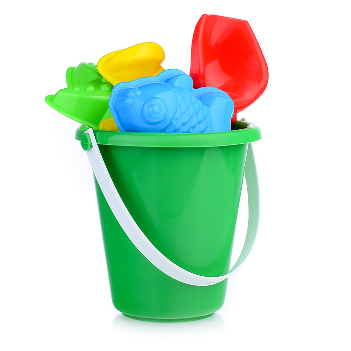 Фото к товару Песочный набор 5пр.(ведро детское мини, совок, 3 формы д/песка) Песочный набор 5пр.(ведро детское мини, совок, 3 формы д/песка)