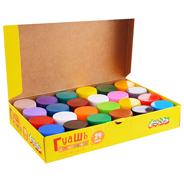 Гуашь 10 мл 24 цв. "Для самых маленьких художников"