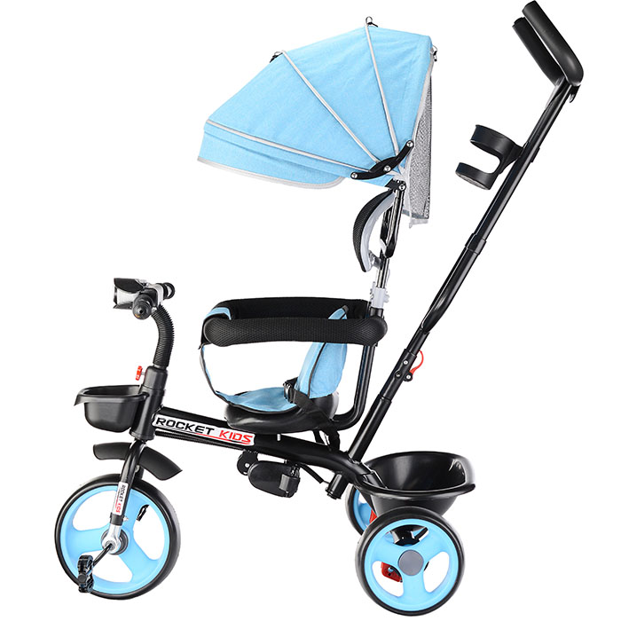 Велосипед 0999-1 3-х колесный, голубой