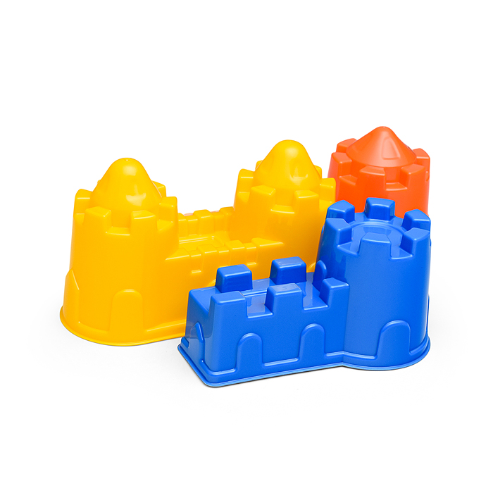 Фото к товару Формочки (замок башня + замок стена с двумя башнями + замок мост) Формочки (замок башня + замок стена с двумя башнями + замок мост)