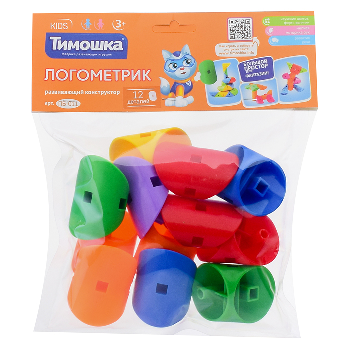 Фото к товару Конструктор «Логометрик» 12 дет. Конструктор «Логометрик» 12 дет.