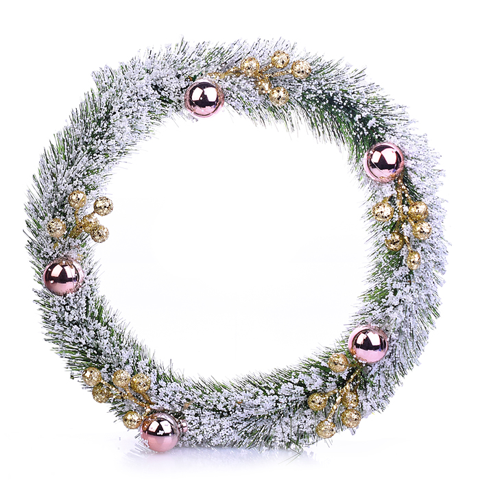Новогоднее украшение S0939 "Венок" в пакете