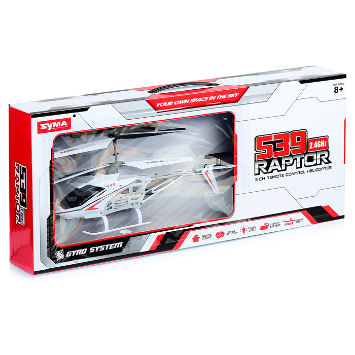 Фото к товару Вертолет S39-1 "Raptor" р/у, в коробке Вертолет S39-1 "Raptor" р/у, в коробке