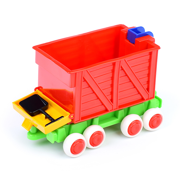 Фото к товару Паровозик Ромашка с 1 вагоном Паровозик Ромашка с 1 вагоном