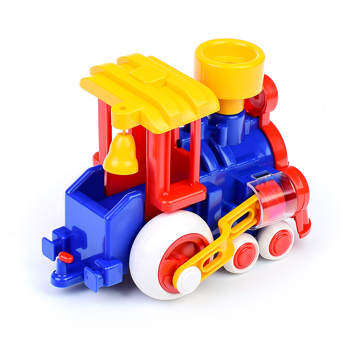 Фото к товару Паровозик Ромашка с 1 вагоном Паровозик Ромашка с 1 вагоном