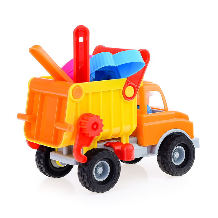 Фото к товару Песочный набор № 144 Грузовик самосвал с песочным набором №117 Песочный набор № 144 Грузовик самосвал с песочным набором №117