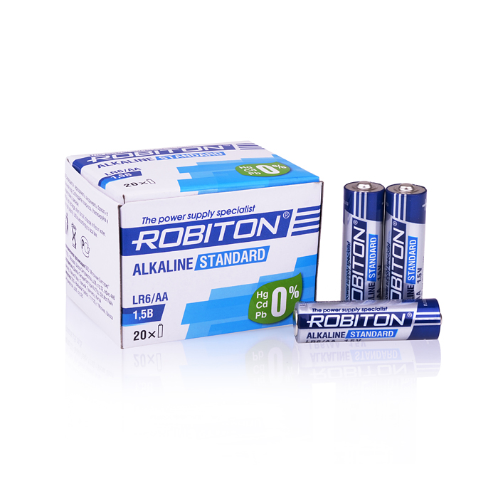 Батарейки алкалиновые ROBITON STANDARD LR6 BULK20 (20шт.) Батарейки алкалиновые ROBITON STANDARD LR6 BULK20 (20шт.)