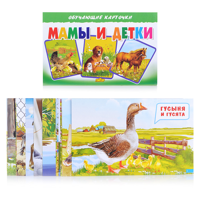 Обучающие карточки. Мамы и детки Обучающие карточки. Мамы и детки