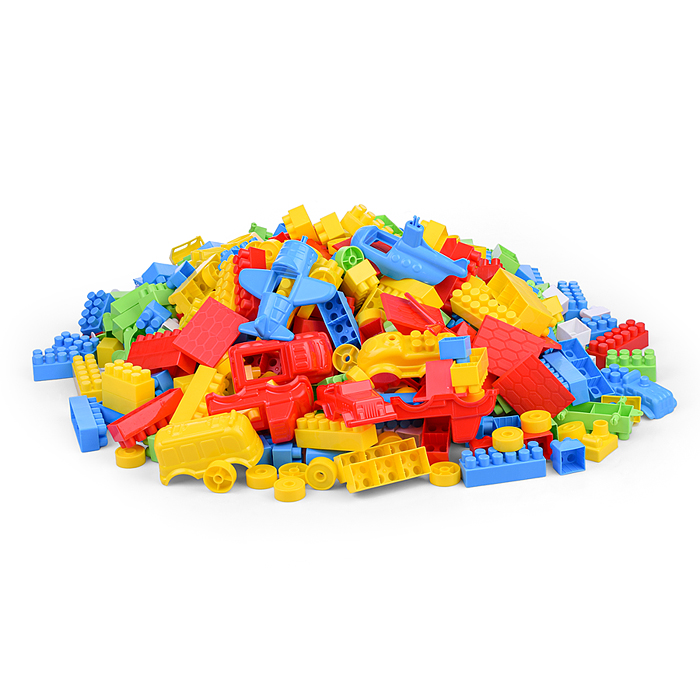 Конструктор "Строитель" (454 элемента) (в пакете)