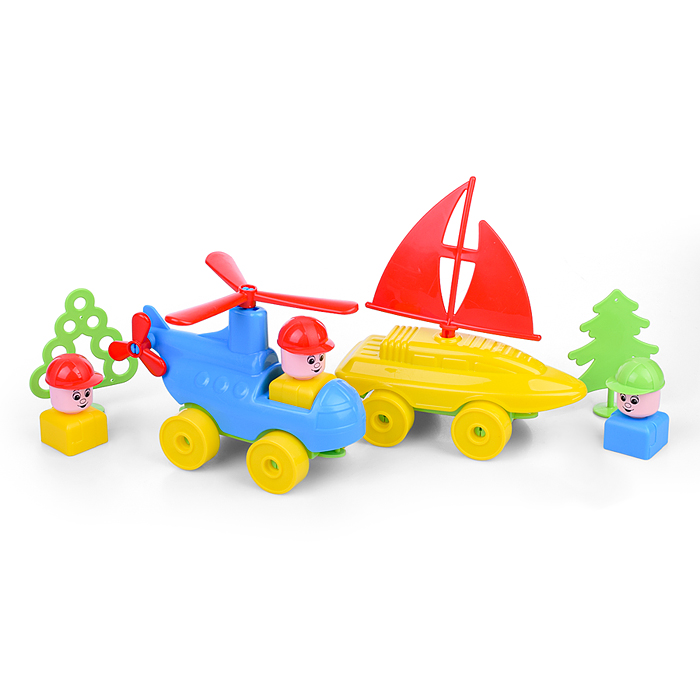 Конструктор "Строитель" (454 элемента) (в пакете)