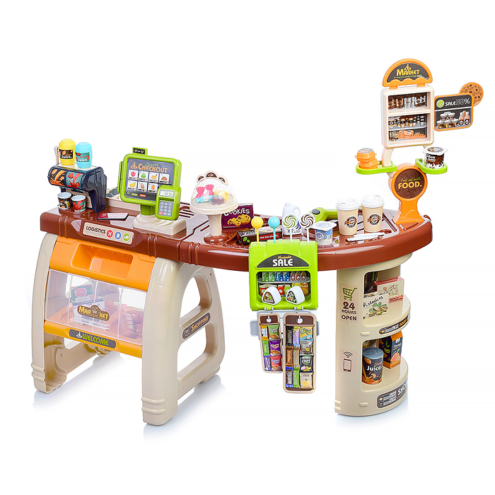 Игровой набор 668-69 "Супермаркет" (свет, звук) в коробке