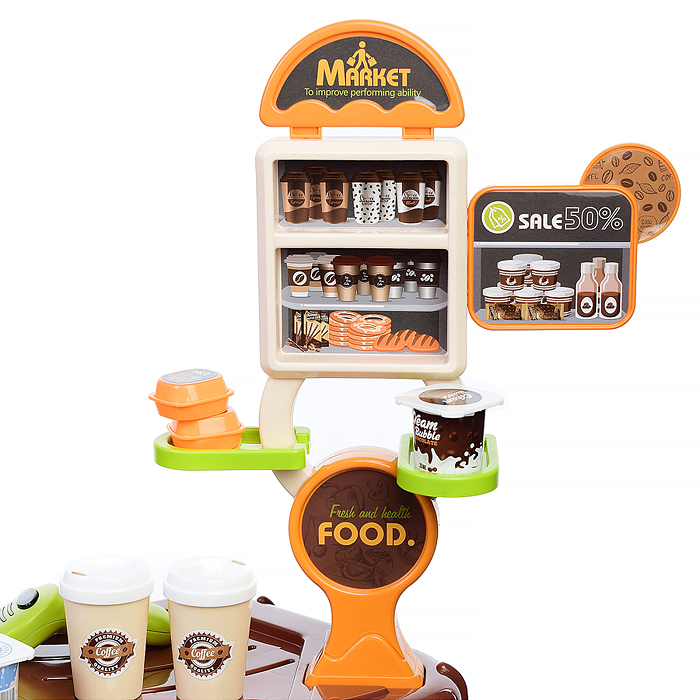 Игровой набор 668-69 "Супермаркет" (свет, звук) в коробке