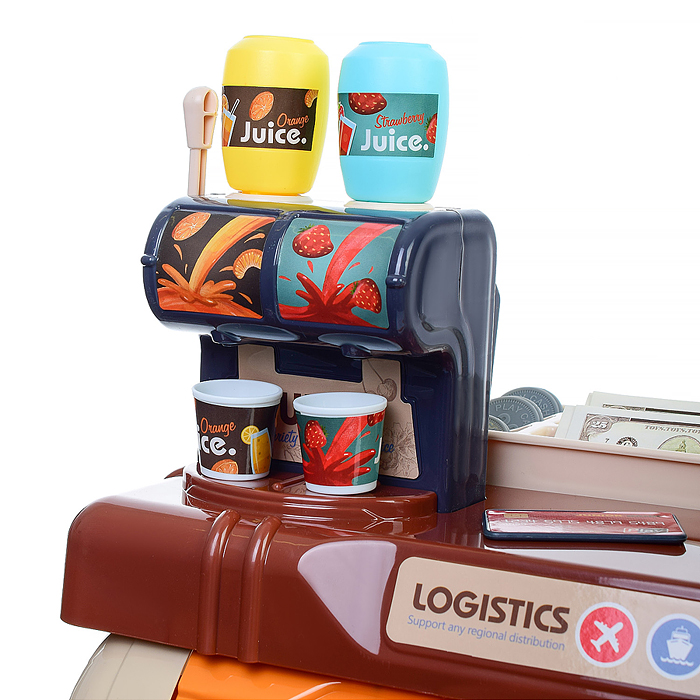 Игровой набор 668-69 "Супермаркет" (свет, звук) в коробке