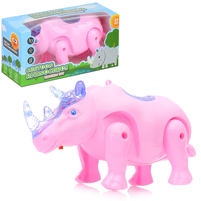 Носорог 880-5 на батарейках, в коробке