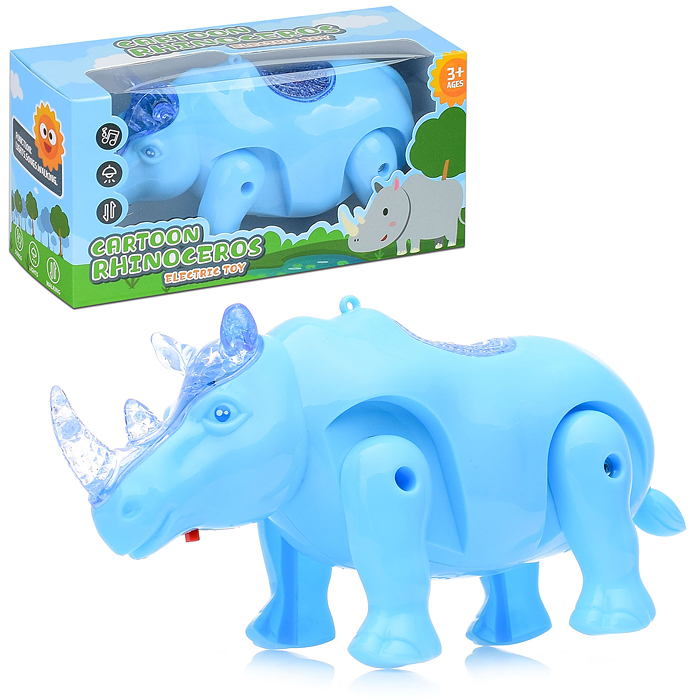 Носорог 880-5 на батарейках, в коробке