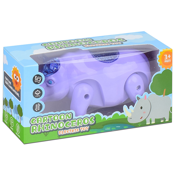 Носорог 880-5 на батарейках, в коробке