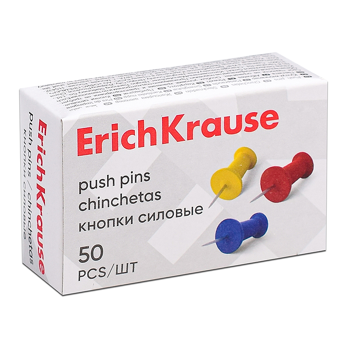 Кнопки силовые цветные (коробка 50 шт.)