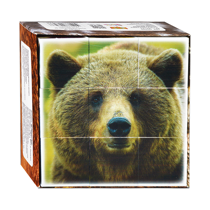 Кубики "Лесные жители" 9 шт