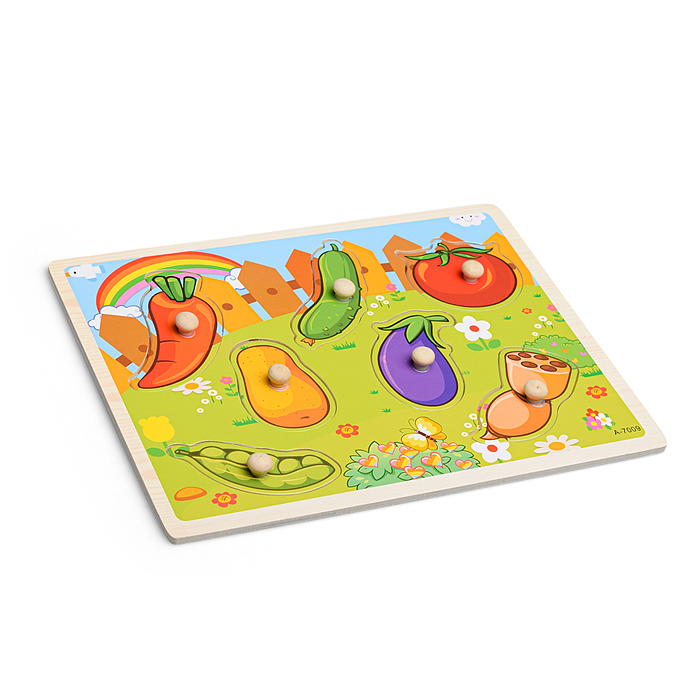 Пазл-вкладыш D0257 "Овощи" в ассортименте