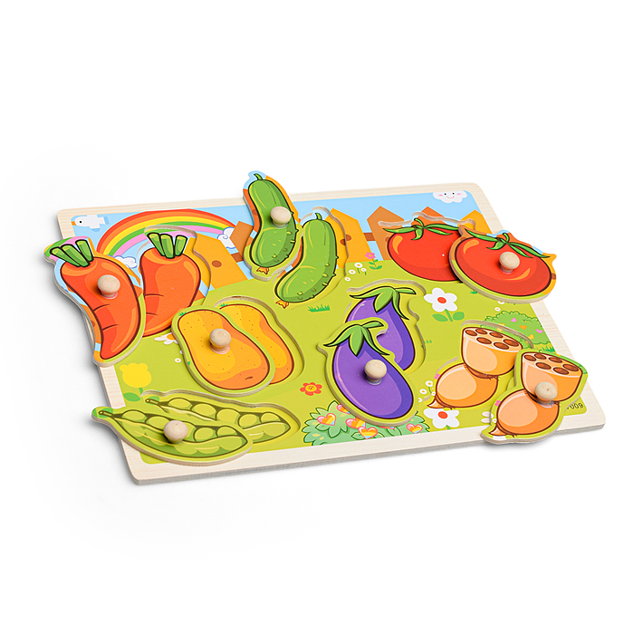 Пазл-вкладыш D0257 "Овощи" в ассортименте