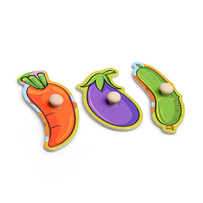 Пазл-вкладыш D0257 "Овощи" в ассортименте