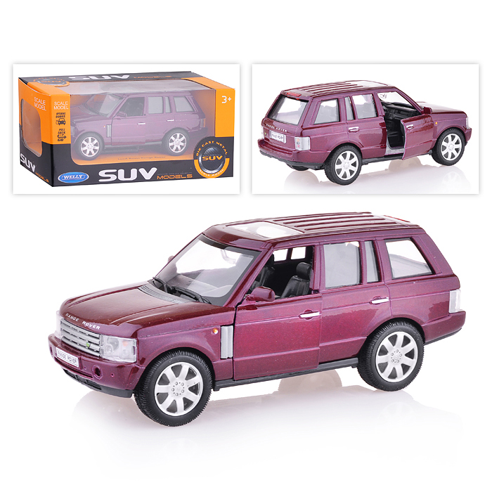 Машинка 1:33 Range Rover, пруж. мех., цв. в асс.