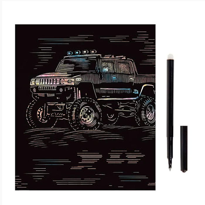 Гравюра малая с эффектом голографик для мальчиков