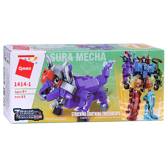 Конструктор 1414 "Динозавр-робот" в ассортименте, в коробке