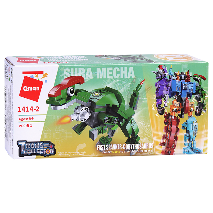 Конструктор 1414 "Динозавр-робот" в ассортименте, в коробке