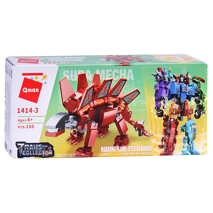 Конструктор 1414 "Динозавр-робот" в ассортименте, в коробке