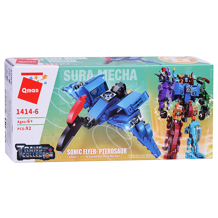 Конструктор 1414 "Динозавр-робот" в ассортименте, в коробке