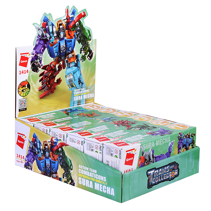 Конструктор 1414 "Динозавр-робот" в ассортименте, в коробке