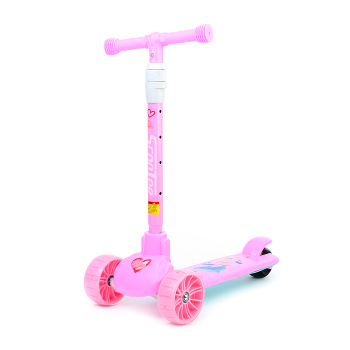 Фото к товару Самокат U038228Y 3-х кол., розовый, PU, ABEC 7, в коробке Самокат U038228Y 3-х кол., розовый, PU, ABEC 7, в коробке