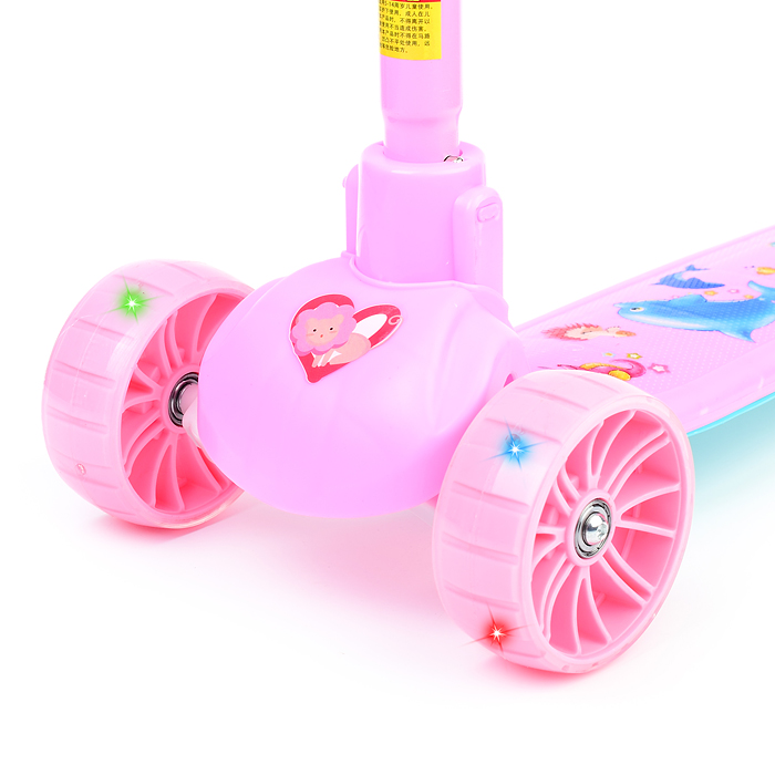 Фото к товару Самокат U038228Y 3-х кол., розовый, PU, ABEC 7, в коробке Самокат U038228Y 3-х кол., розовый, PU, ABEC 7, в коробке