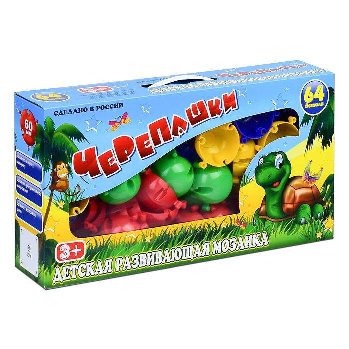 Мозаика-черепашки (64дет) 