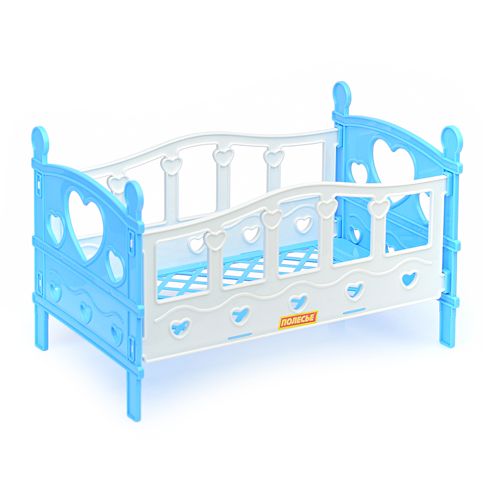 Кроватка сборная для кукол №2 (5 элементов) (в пакете)