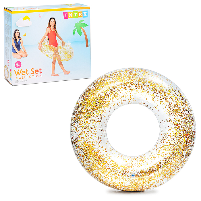 Круг для плавания «Блеск», d=107 см, от 9 лет, цвета МИКС, 56274NP INTEX