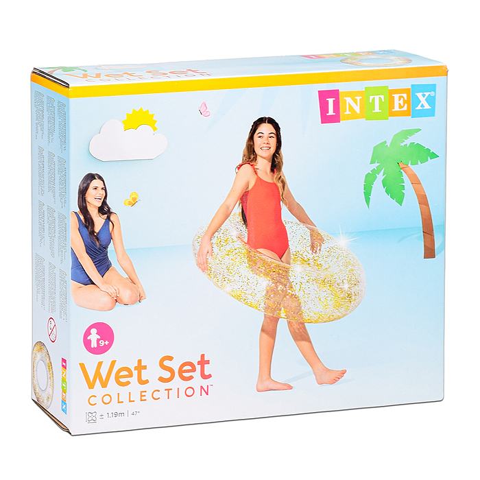 Круг для плавания «Блеск», d=107 см, от 9 лет, цвета МИКС, 56274NP INTEX