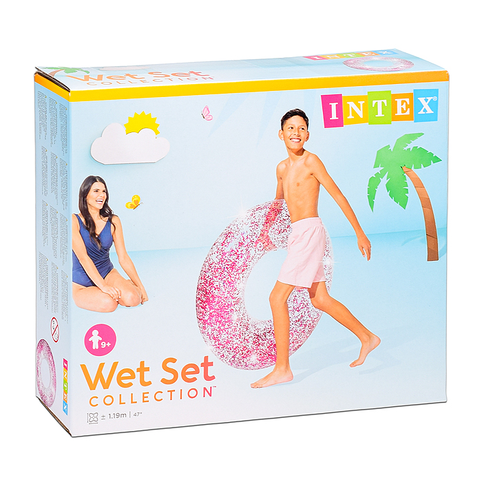 Круг для плавания «Блеск», d=107 см, от 9 лет, цвета МИКС, 56274NP INTEX