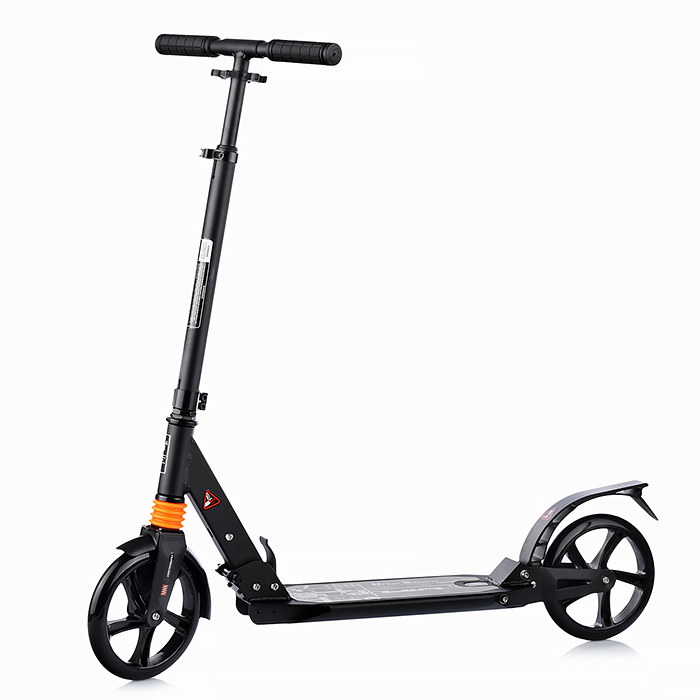 Самокат U038183Y 2-х кол., черный, PU/ 200 мм, ABEC 7, в коробке