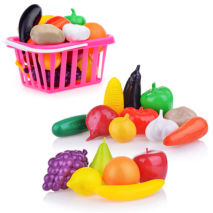Набор "Фрукты и овощи" в корзинке