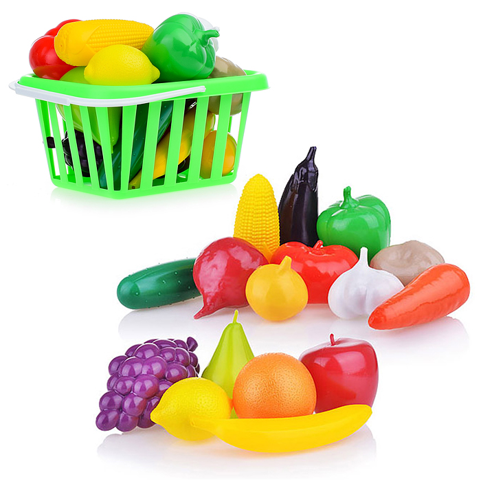 Набор "Фрукты и овощи" в корзинке
