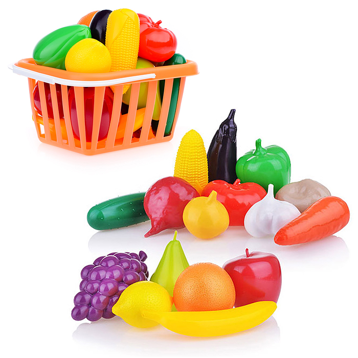 Набор "Фрукты и овощи" в корзинке