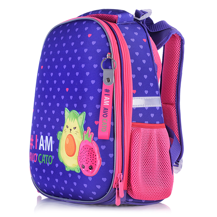 Рюкзак каркасный "Авокадо-питахайя" формованный из полимеров, материал: нейлон, полиэстер, пол