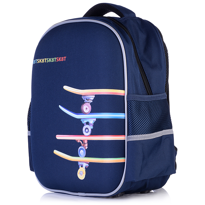Ранец "Скейтборды" (27,5x37,5x14,5 см, полиэстер, ЭВА панель, цифровая печать)