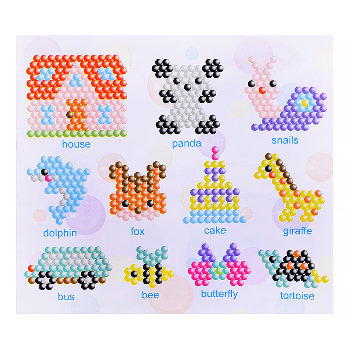 Мозаика (аква) 8201 "Магические бусины" (1400 бусин) в коробке