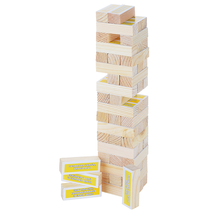 Фото к товару Настольная игра "Джанга PARTY (Березка) "Застольная" (большая) (из натурального дерева) Настольная игра "Джанга PARTY (Березка) "Застольная" (большая) (из натурального дерева)