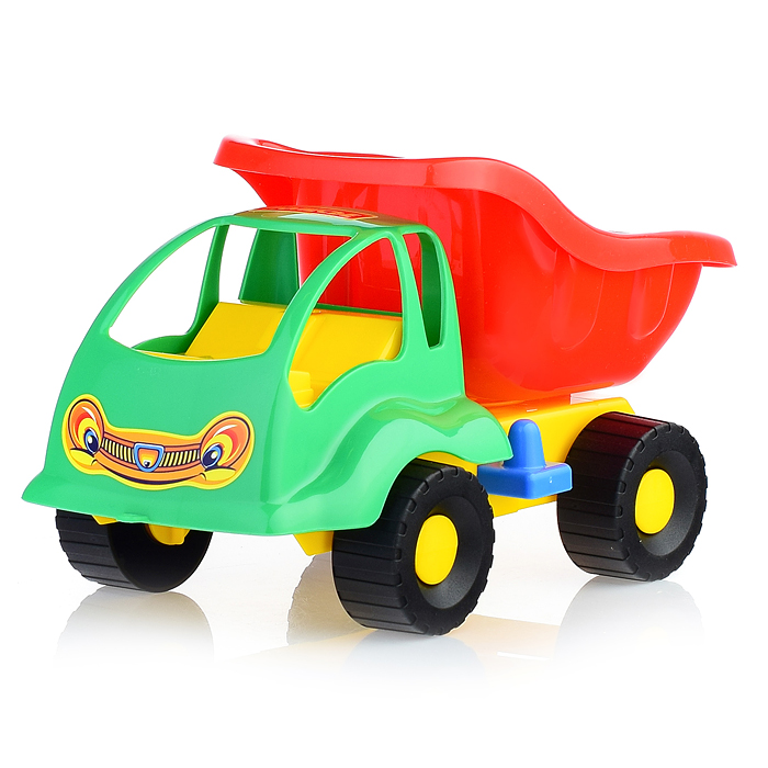 Набор №301 (в рюкзаке): "Муравей", автомобиль-самосвал + ведро малое, лопатка №5, грабельки №5, форм