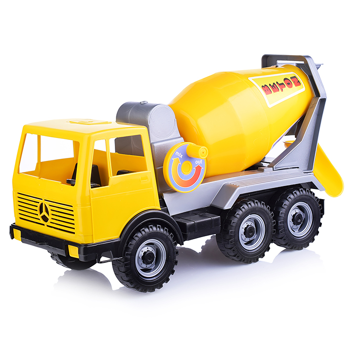 Фото к товару Автобетоновоз (3-х осный) (42 см) Автобетоновоз (3-х осный) (42 см)
